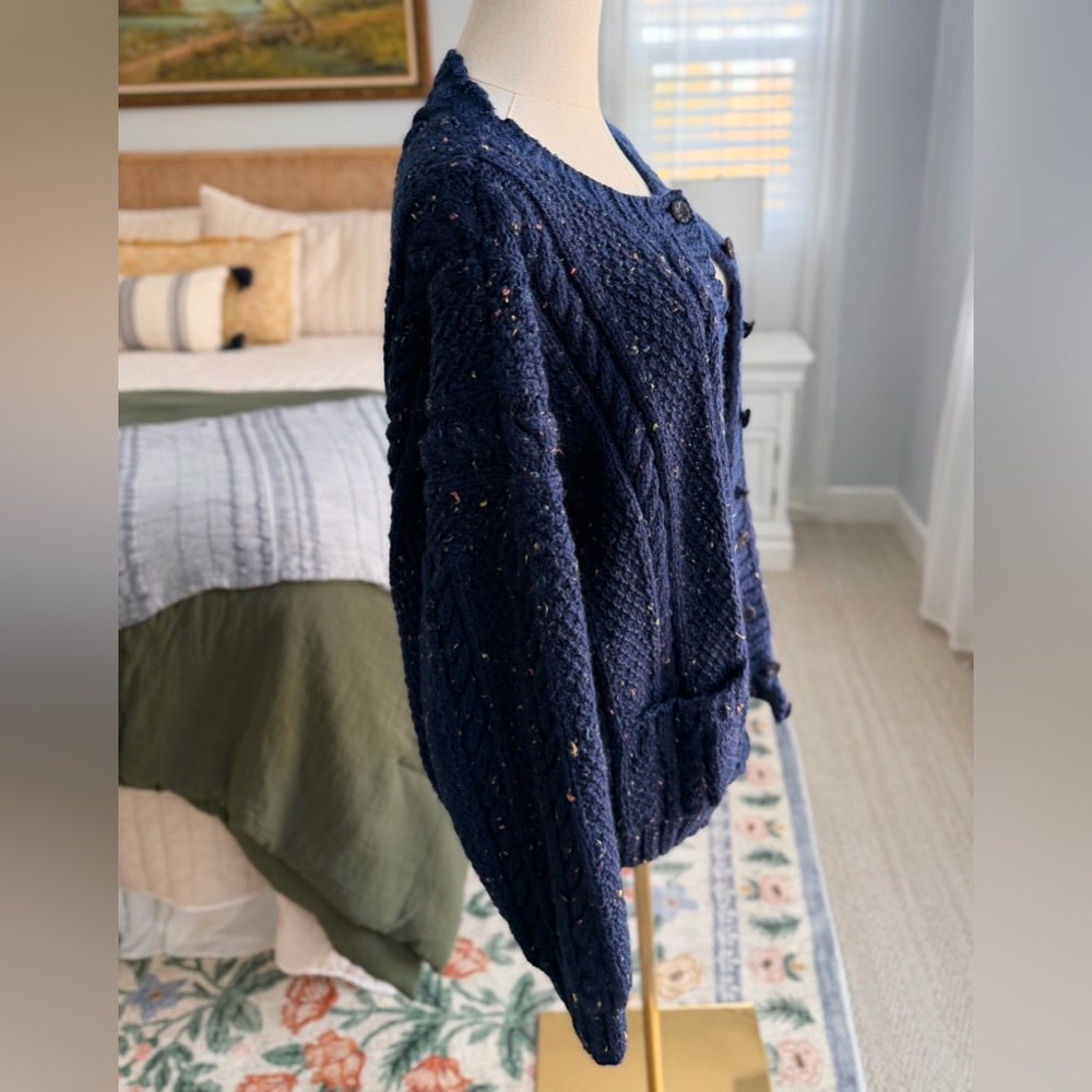 Chunky Handknit Vintage Cardigan L/XL - Picture 4 of 7